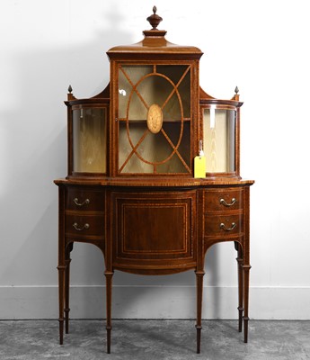 Lot 526 - An Edwardian inlaid mahogany display cabinet