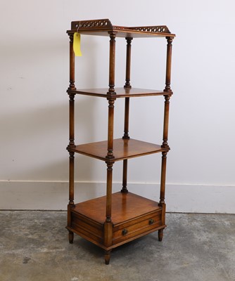 Lot 528 - A four tier mahogany whatnot