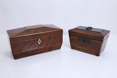 Lot 313 - Two Victorian tea caddies