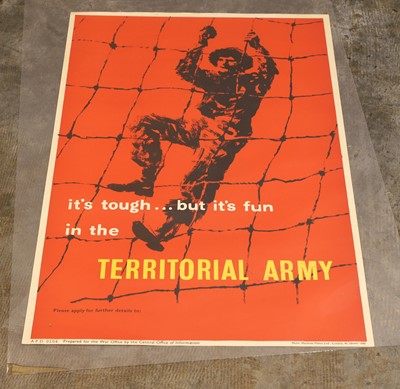 Lot 421 - A Territorial Army poster