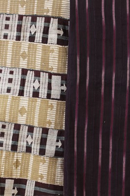 Lot 305 - Two stripweave cloths