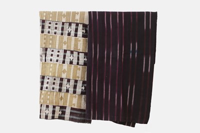 Lot 305 - Two stripweave cloths