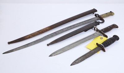 Lot 417 - A French Chassepot bayonet, model 1868