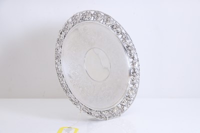 Lot 3 - A silver salver