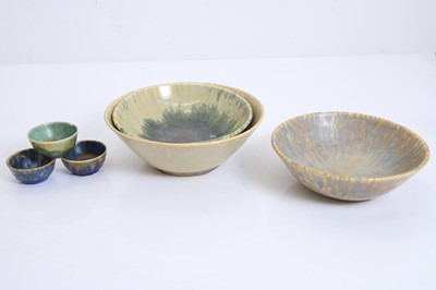 Lot 106 - A collection of six Ruskin Pottery bowls