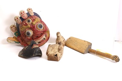 Lot 302 - A Lord Bhairab wooden mask