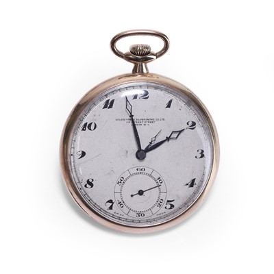Lot 398 - A 9ct gold open faced pocket watch