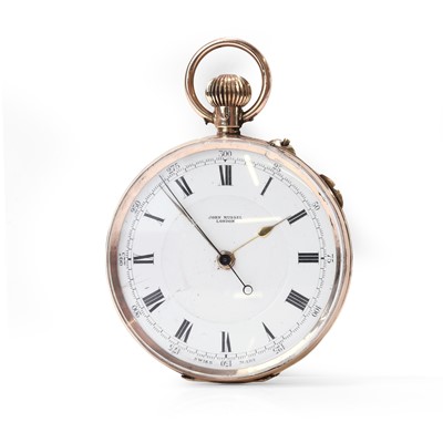 Lot 400 - A 9ct gold top wind open faced pocket watch