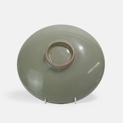 Lot 11 - A Chinese celadon-glazed dish