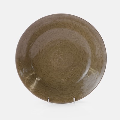 Lot 10 - A large Chinese celadon bowl