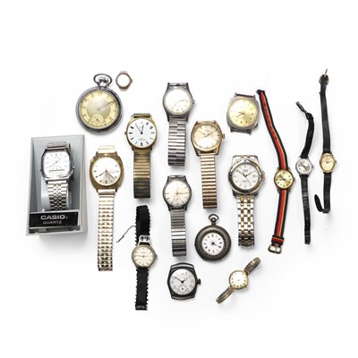 Lot 319 - A collection of pocket watches and wristwatches