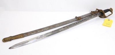 Lot 413A - An American presentation sword with scabbard