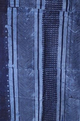 Lot 297 - Three Yoruba adire eleko indigo cloths