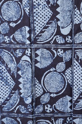 Lot 297 - Three Yoruba adire eleko indigo cloths