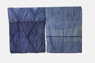 Lot 299 - Two Yoruba adire alabere cloths