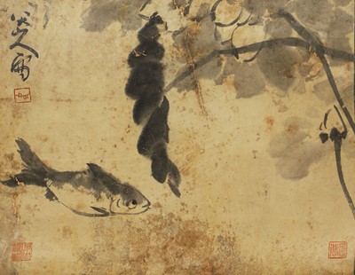Lot 201 - A Chinese hanging scroll