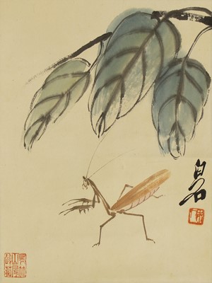 Lot 206 - A Chinese hanging scroll
