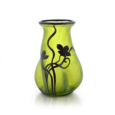 Lot 115 - A Loetz silver-mounted vase