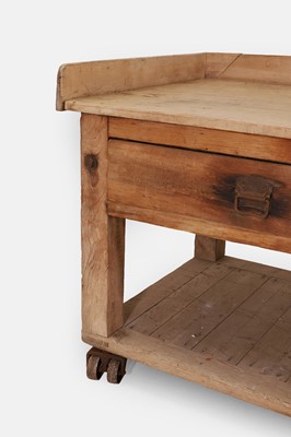 Lot 143 - A large sycamore baker's table