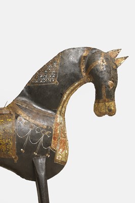 Lot 137 - An iron Hispano-Moresque horse