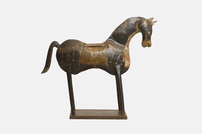 Lot 137 - An iron Hispano-Moresque horse