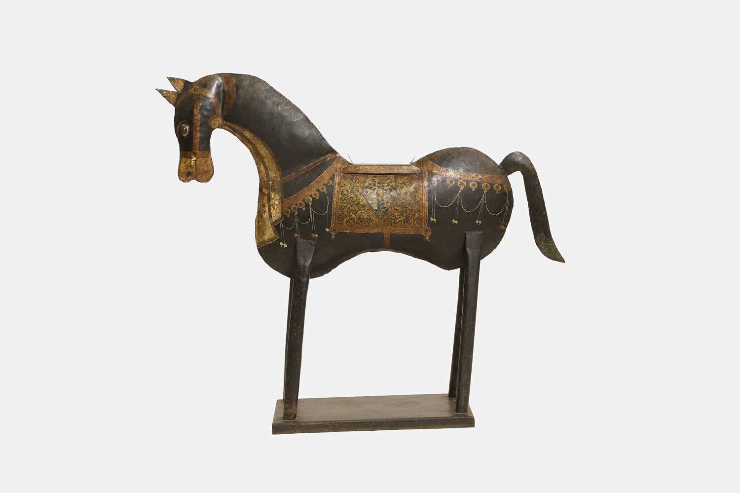 Lot 137 - An iron Hispano-Moresque horse
