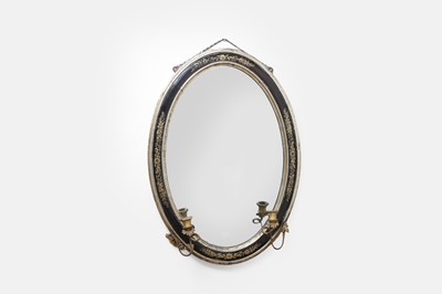Lot 463 - A George III oval wall mirror