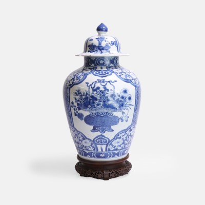 Lot 40 - A Chinese blue and white vase and cover