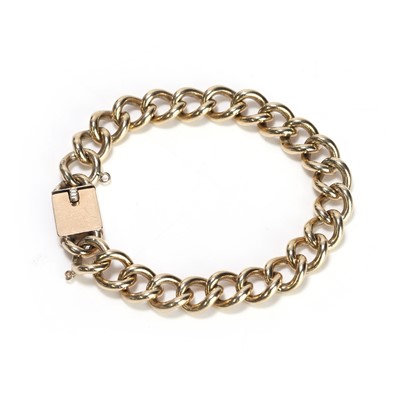 Lot 348 - A 9ct gold curb link bracelet