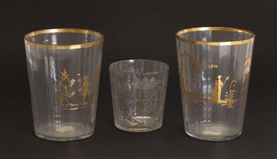 Lot 156 - A pair of glass beakers