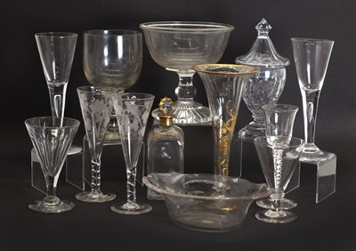 Lot 155 - A collection of table glass