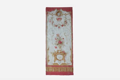 Lot 34 - A Louis XVI-style Aubusson tapestry portière entre fenêtre