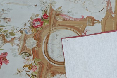 Lot 34 - A Louis XVI-style Aubusson tapestry portière entre fenêtre