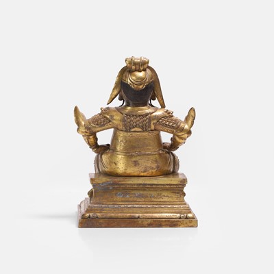 Lot 151 - A Chinese gilt-bronze figure