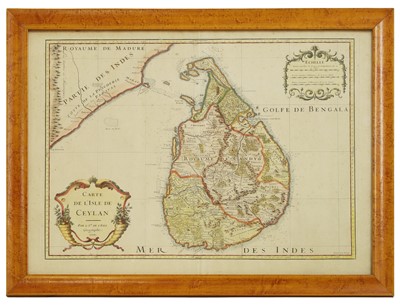 Lot 12 - DELISLE, G: Carte de l'Isle de Ceylan.