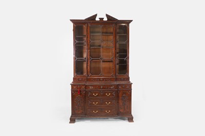 Lot 61 - A George III-style mahogany bookcase
