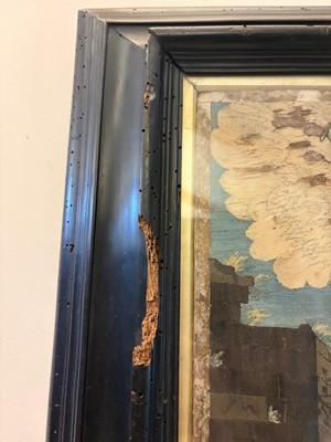 Lot 158 - A biblical silk embroidered picture