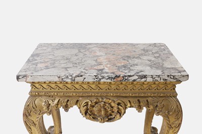 Lot 9 - A George II carved giltwood side table in the manner of William Kent