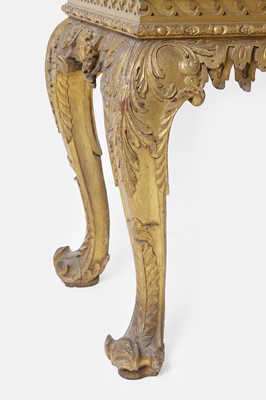 Lot 9 - A George II carved giltwood side table in the manner of William Kent