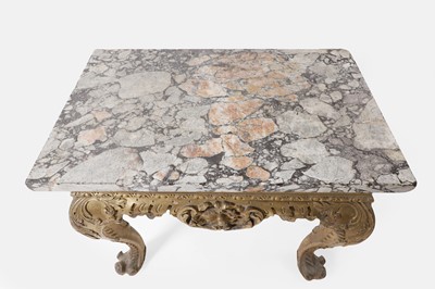Lot 9 - A George II carved giltwood side table in the manner of William Kent
