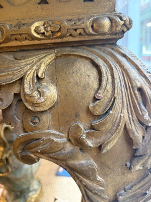 Lot 9 - A George II carved giltwood side table in the manner of William Kent