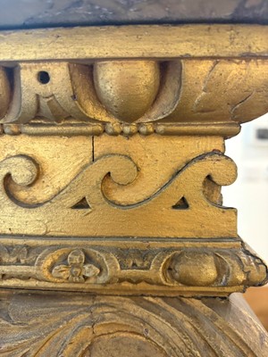Lot 9 - A George II carved giltwood side table in the manner of William Kent
