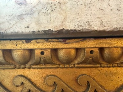 Lot 9 - A George II carved giltwood side table in the manner of William Kent