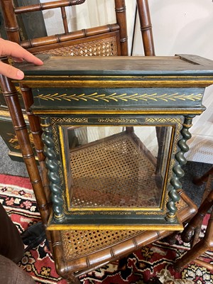Lot 19 - A green lacquered and gilt-japanned longcase clock