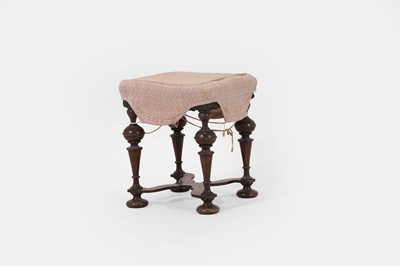 Lot 8 - A William and Mary-style mahogany stool