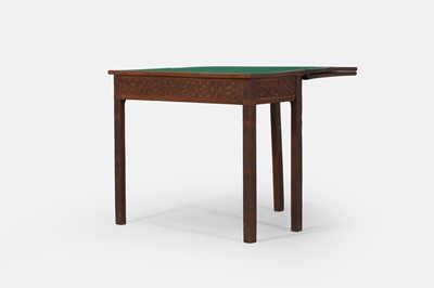 Lot 13 - A George III mahogany card table