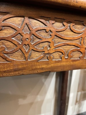 Lot 13 - A George III mahogany card table