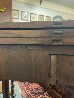 Lot 13 - A George III mahogany card table