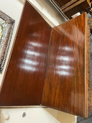 Lot 13 - A George III mahogany card table