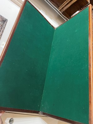 Lot 13 - A George III mahogany card table